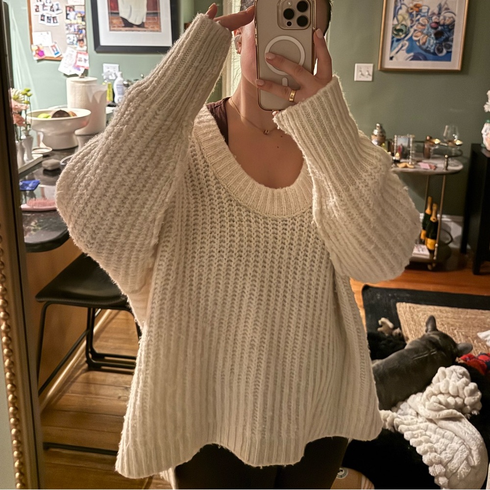 Free people knit oversized sweater